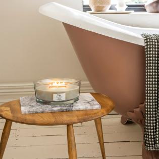 Woodwick Gilded Sands świeca zapachowa elipsa z drewnianym knotem