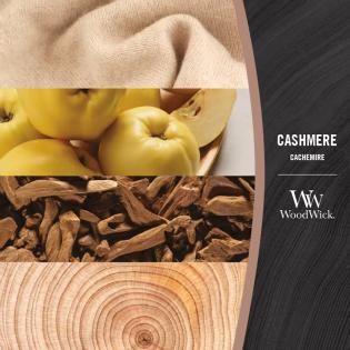 Woodwick Cashmere świeca zapachowa duża z drewnianym knotem