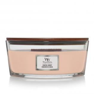 Woodwick Coastal Sunset świeca zapachowa elipsa z drewnianym knotem