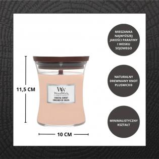 Woodwick Coastal Sunset świeca zapachowa  średnia z drewnianym knotem