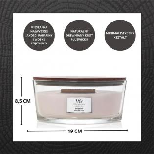 Woodwick Rosewood świeca zapachowa elipsa z drewnianym knotem