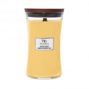Woodwick Seaside Mimosa świeca zapachowa duża z drewnianym knotem