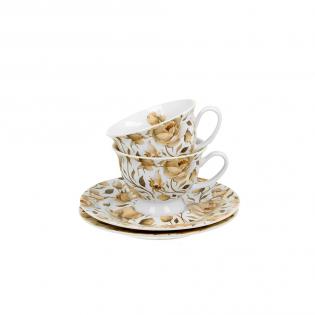 Duo English Roses White zestaw 2 filiżanek Royal 250ml ze spodkami