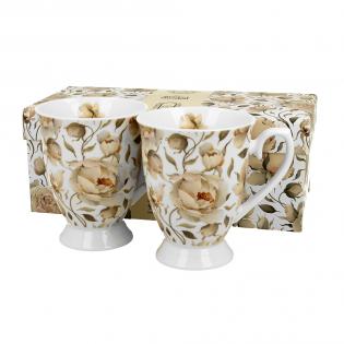Duo English Roses White Zestaw 2 kubków porcelanowych 300ml