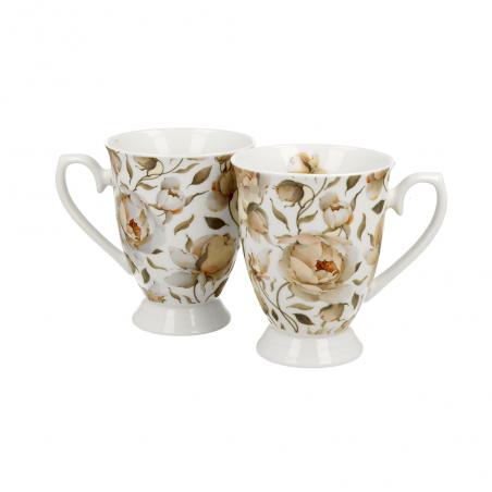 Duo English Roses White Zestaw 2 kubków porcelanowych 300ml