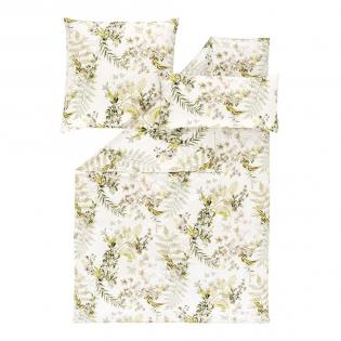 Pościel Estella Evia 7498/550 mako satyna liście zielone