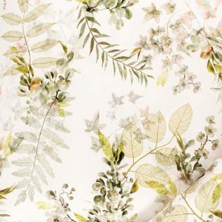 Pościel Estella Evia 7498/550 mako satyna liście zielone