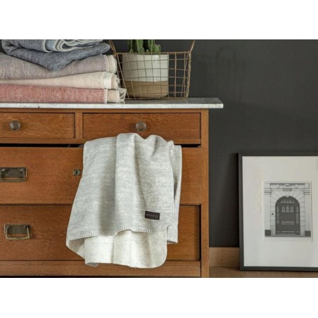 Koc wełniany Ibena Rom 2845-815 szary 130x180