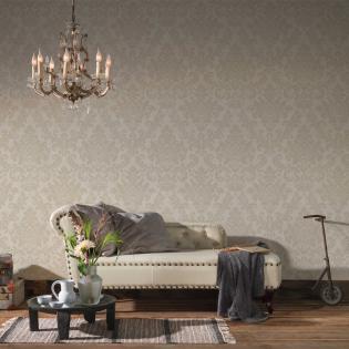 Tapeta AS Creation Trendwall 37270-3 ornamenty beżowe brokat