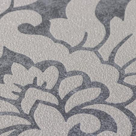 Tapeta ścienna AS Creation Trendwall 37270-1 ornamenty szare brokat