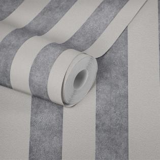 Tapeta AS Creation Trendwall 37271-1 pasy szare brokat