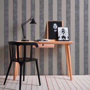 Tapeta AS Creation Trendwall 37271-1 pasy szare brokat