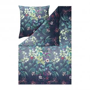 Pościel Estella Bonny 4817/920 mako satyna kwiaty i liście