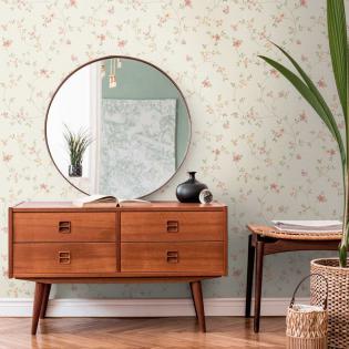 Tapeta AS Creation 93770-1 romantyczne kwiaty angielskie