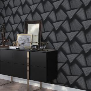 Tapeta Erismann Spotlight 2 10401-15 geometryczna czarna