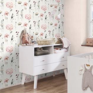 Tapeta Rasch Kids World 300642 kwiaty hortensji