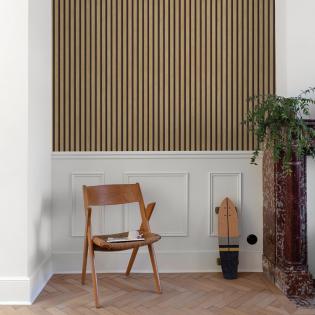 Tapeta ścienna Grandeco Ciara A63601 lamele 3D brązowe