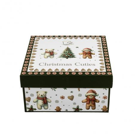 Duo Christmas Cuties filiżanka ze spodkiem 220ml Ciasteczkowy Ludzik