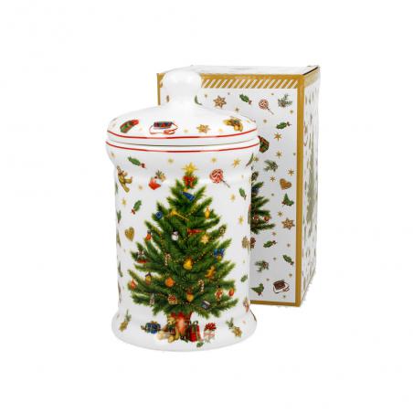 DUO Christmas Tree pojemnik świąteczny porcelanowy na ciastka i pierniki