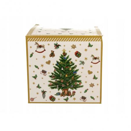 Duo Christmas Tree dzbanek z filiżanką świąteczną ze spodkiem 350ml Choinka świąteczna