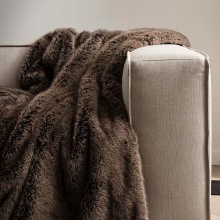 Koc futrzany Bugatti 3930-300 brązowy 150x200