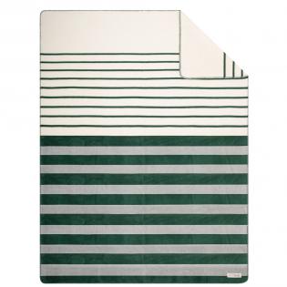 Koc s.Oliver 3522-700 pasy zielone kremowe 150x200