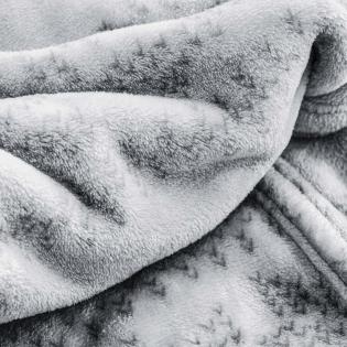 Koc świąteczny z poszewką s.Oliver Norwegian Set 3759-800 śnieżynki szare 150x200