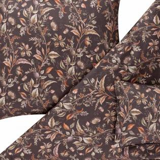 Pościel Estella Jolanda 7953/310 mako satyna brązowe listki