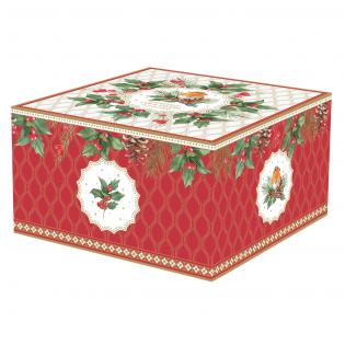 Easy Life Christmas Berries Zestaw filiżanka świąteczna 370ml ze spodkiem