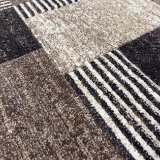 Dywan Romantic brązowy geometryczny 58352-18422 owal