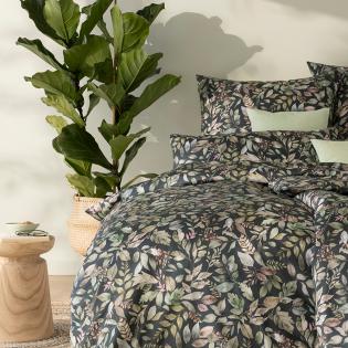Pościel Estella Nadia 7956/920 mako satyna liście