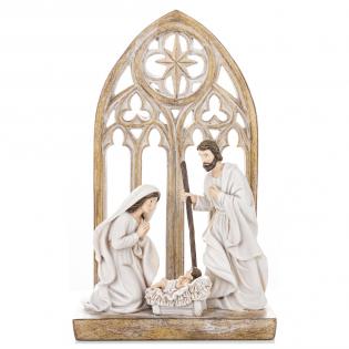 Figurka Szopka Bożonarodzeniowa 28cm kremowa 170095