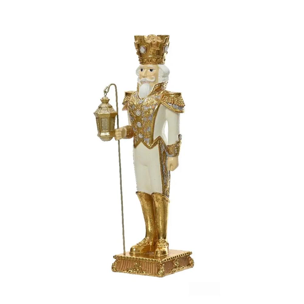 Figurka Dziadek do orzechów Royal 38cm biało-złoty 531084