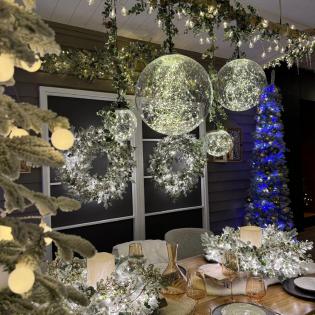 Dekoracja LED Kula przezroczysta 20cm 496667