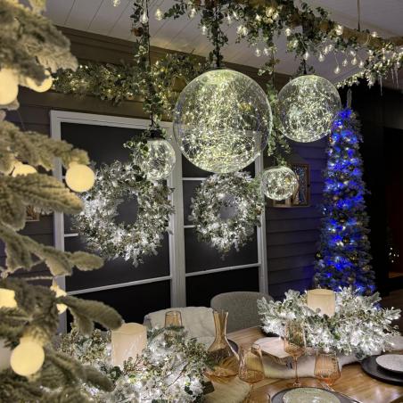 Dekoracja LED Kula przezroczysta 20cm 496667