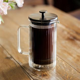 Vialli Design Tulip Zaparzacz do kawy i herbaty z podwójną ścianką 1000ml grafit mat