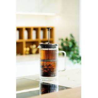 Vialli Design Tulip Zaparzacz do kawy i herbaty z podwójną ścianką 1000ml grafit mat