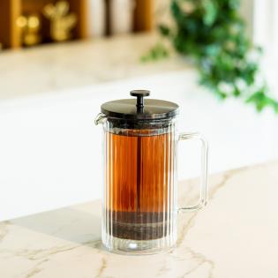 Vialli Design Tulip Zaparzacz do kawy i herbaty z podwójną ścianką 1000ml grafit mat