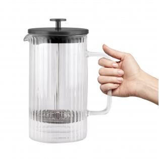 Vialli Design Tulip Zaparzacz do kawy i herbaty z podwójną ścianką 1000ml grafit mat