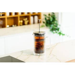 Vialli Design Tulip Zaparzacz do kawy i herbaty z podwójną ścianką 1000ml srebrny mat