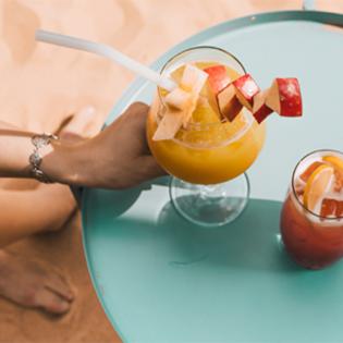 Słomki szklane 6szt. białe zakrzywione 23cm