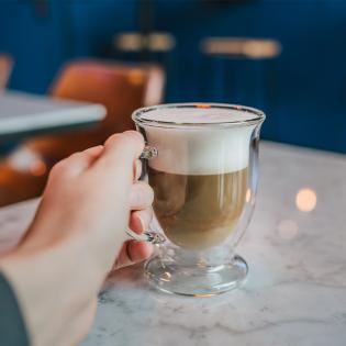 Vialli Design Amo Komplet 2 szklanek do latte 250ml