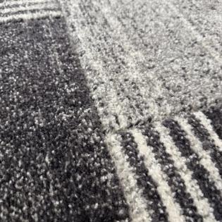 Dywan Romantic nowoczesny szary geometryczny 58352-18411 owal