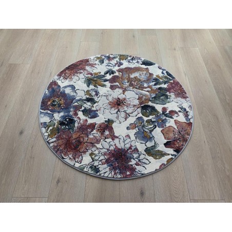 Dywan Ragolle Argentum 63528 6626 koło kwiaty kolorowe