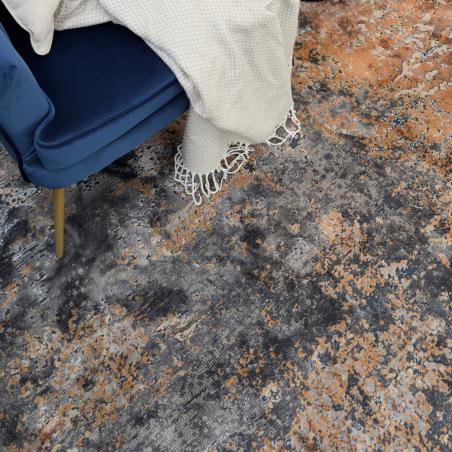 Dywan Ragolle Canyon 52097 3888 nowoczesny pomarańczowy antracytowy