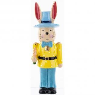 Figurka wielkanocna Królik w kapeluszu 33cm