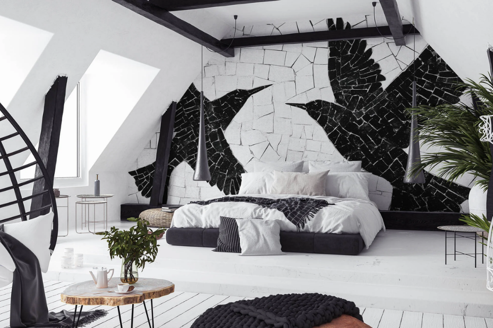 Duże wzory na tapecie – gdzie pasują i o czym warto pamiętać?